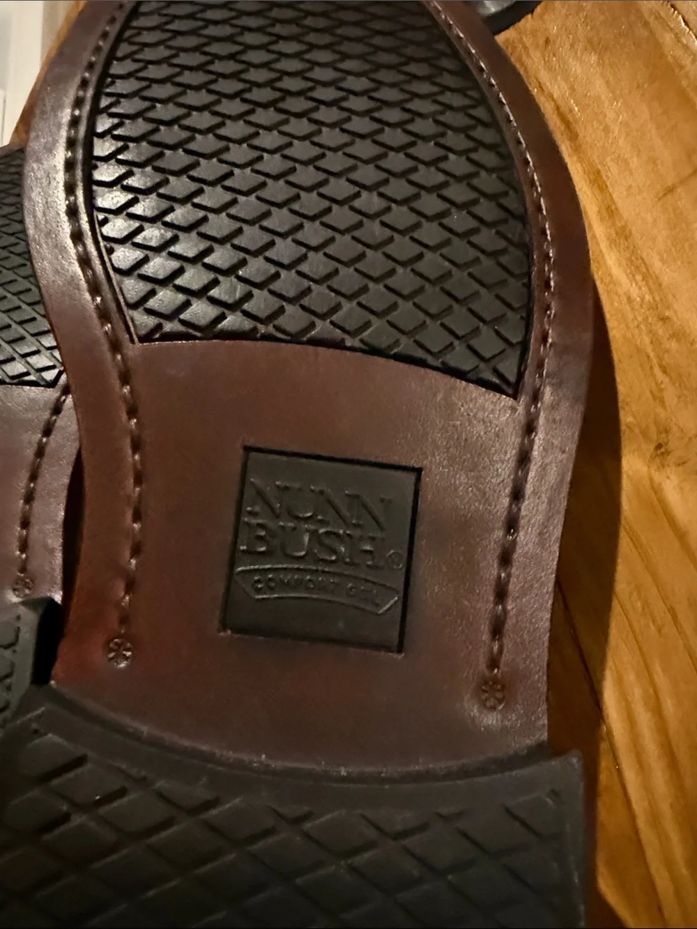 Nunn Bush Black Leather Lace-Up Derby Shoes